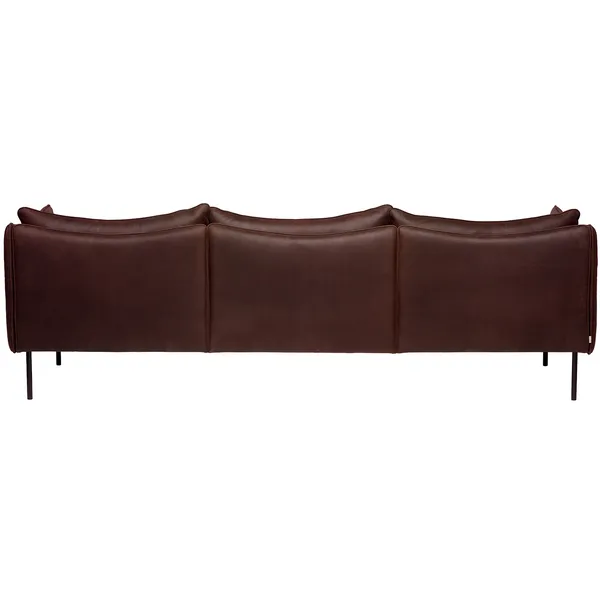 Tiki Soffa 3-Sits Svarta Ben / Vintage Dark Chocolate