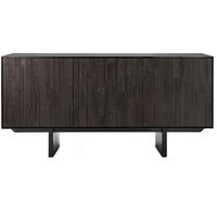 Teak Mosaik Sideboard Fyra Dörrar