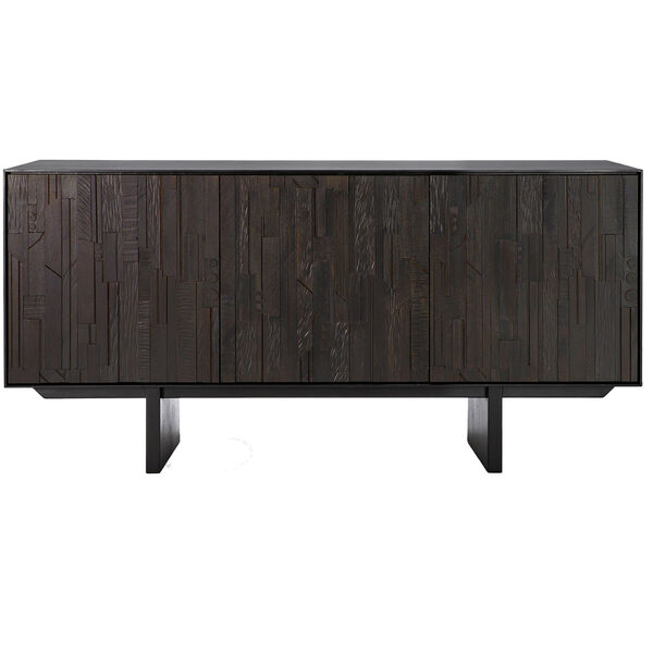 Teak Mosaik Sidebord Tre Låger
