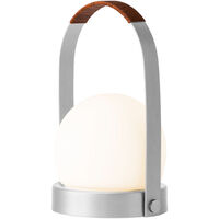 Carrie Pöytävalaisin Kannettava Brushed Aluminium