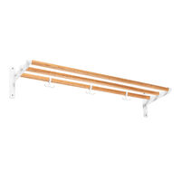 Nostalgi Hatthylla / Skohylla 100 cm Vit / Ek