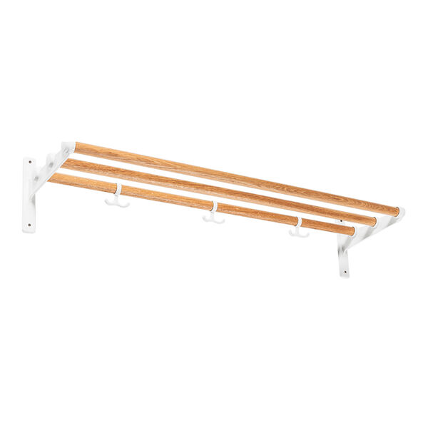 Nostalgi Hattehylde / Skohylde 100 cm Hvid / Eg