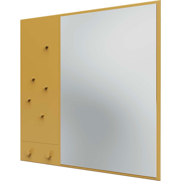 Memo Wall Mirror With Notice Board Cumin
