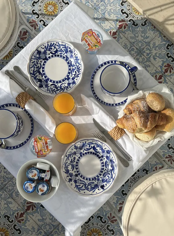 Positano Cappuccinokop Med Underkop Blå