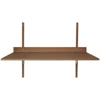 Sector Pöytä 87x45 cm Savustettu Tammi/Messinginvärinen