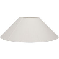 Basic Flat Lampeskærm Hvid 30 cm