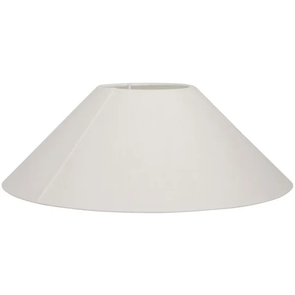 Basic Flat Lampeskærm Hvid 30 cm