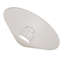 Basic Flat Lampeskjerm Hvit 36 cm