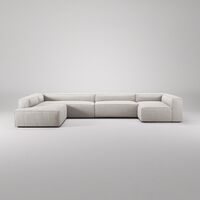 Grand 5-Paikkainen Sohva divaani Vasen Moon White