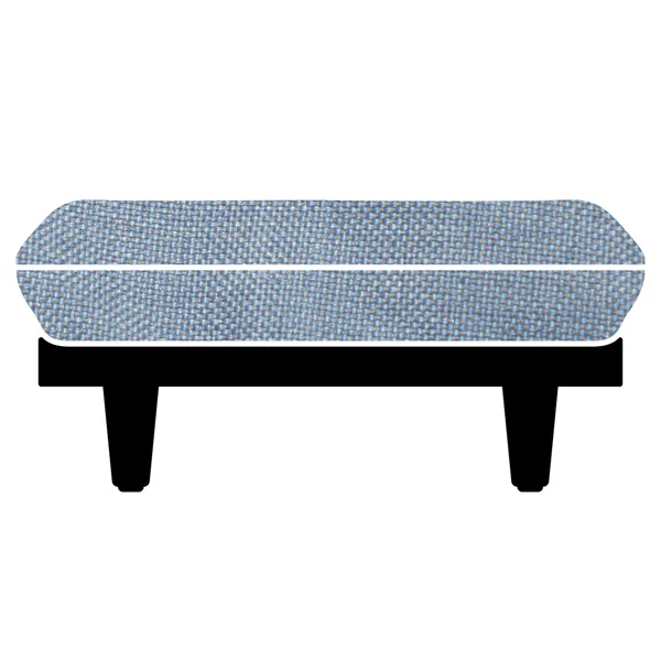 Paletti Upholstery For Footstool Storm Blue
