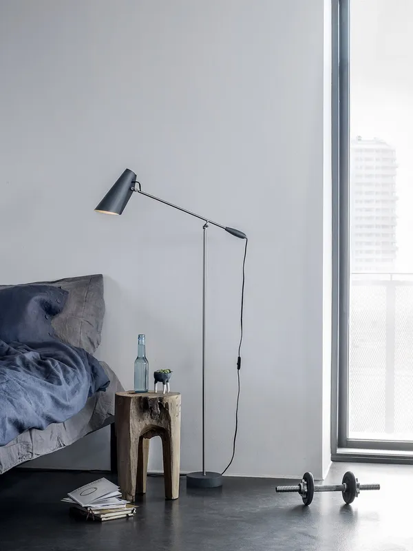Birdy Standerlampe Grå/Stål