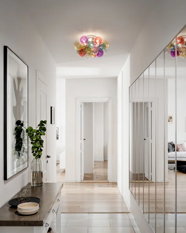 Gross Loftslampe 50 cm Flerfarvet