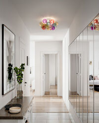 Gross Loftslampe 50 cm Flerfarvet