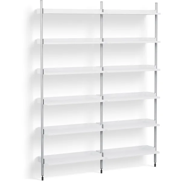 Pier System 102 2 columns PS White / Aluminium