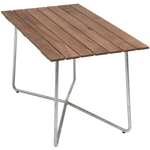 B25A Bord 70x120 cm Ubehandlet Eik / Varmgalvanisert Stål