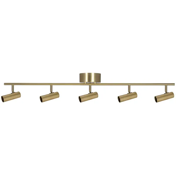Hubble 5 Long Loftslampe Børstet Messing