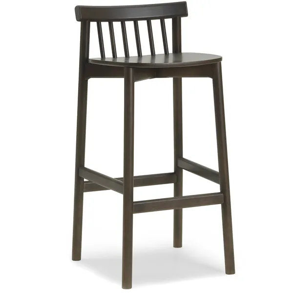 Pind Barstol 75 cm Mörkbetsad Ask