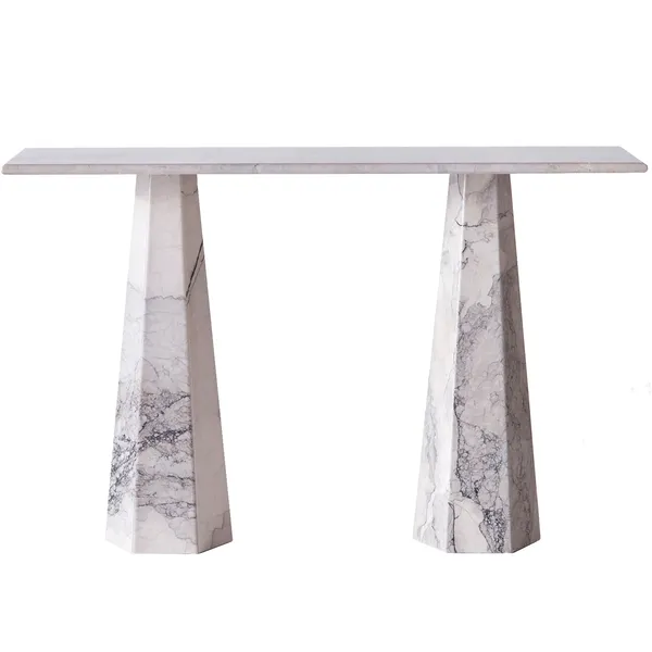 Hexagon Konsolbord Albanian Grey Marmor