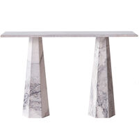 Hexagon Konsolbord Albanian Grey Marmor