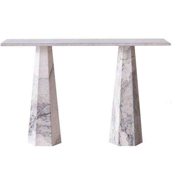 Hexagon Konsolbord Albanian Grey Marmor