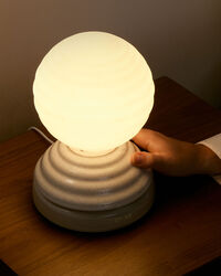Wake Table Lamp Pebble White