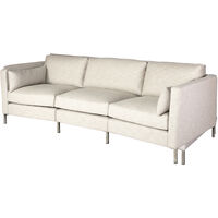Wave Sofa 3-seters Curved LC Pk1 Nolita Almond 01