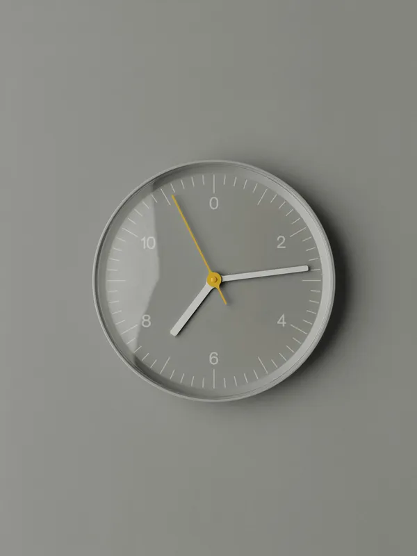 Wall Clock (Recycled) Grey
