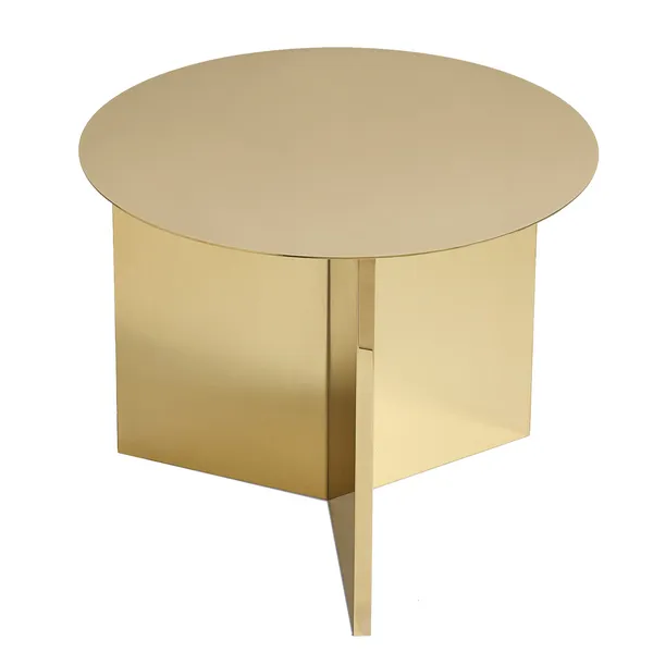 Slit Round Bord Messing