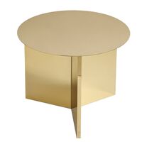 Slit Round Bord Messing