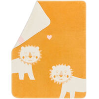 Mila Babytæppe 75x100 cm Lion Gult / Beige