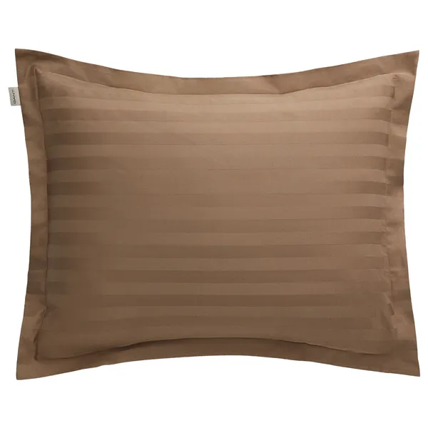 Sateen Stripe Örngott 50x60 cm Taupe Beige