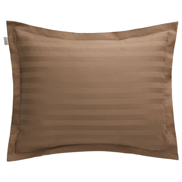 Sateen Stripe Örngott 50x60 cm Taupe Beige