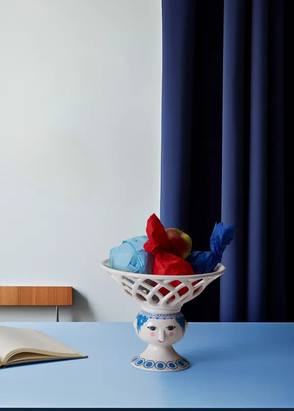 Dora Fruktskål Ø25 cm Blå