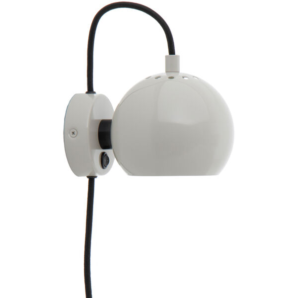 Ball Magnet Seinävalaisin Glossy Pale Grey