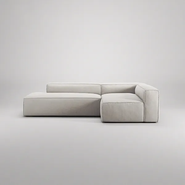 Grand Loungesofa 3-seters åpen ende Venstre Moon White