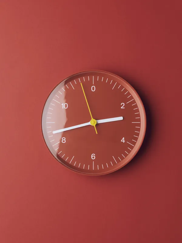 Wall Clock (Recycled) Red