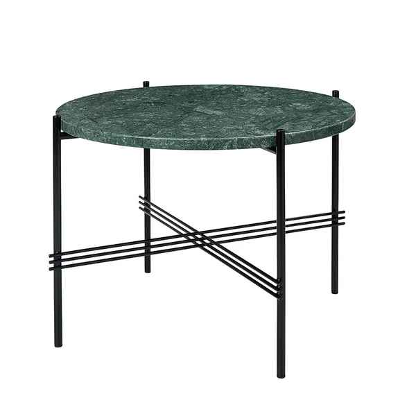 TS Soffbord 55 cm Svart / Grön Guatemalamarmor