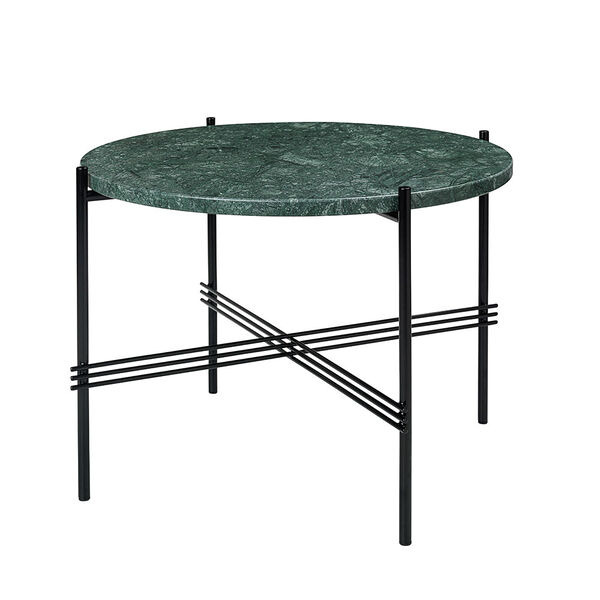 TS Soffbord 55 cm Svart / Grön Guatemalamarmor
