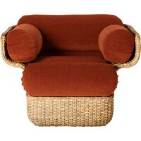 Basket Lounge-Tuoli Rottinki / Belsuede Sp Fr 133