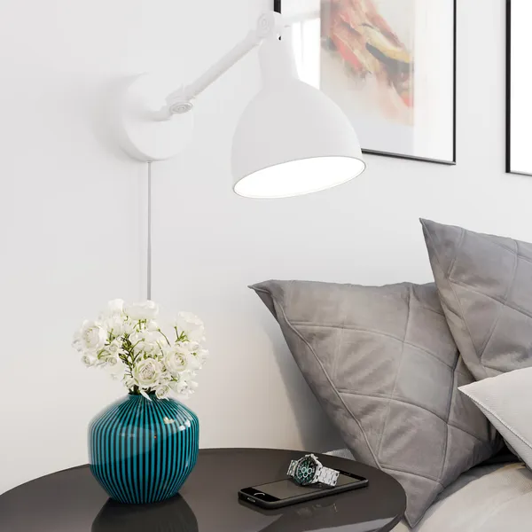 Bazar Mini Vegglampe Hvit