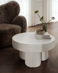 Gear Coffee Table Ø70 cm Chalk