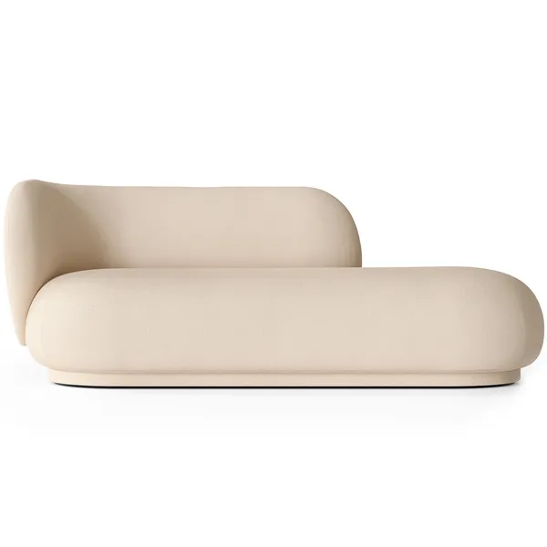 Rico Brushed Divan Venstre Varm Grå