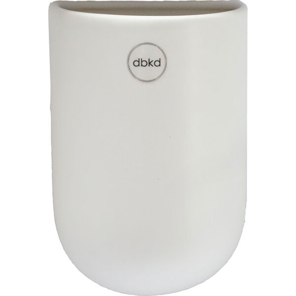 Cut Wall Pot Medium White Vægkrukke M Hvid