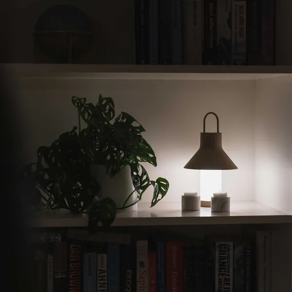 Shadow Small Bordlampe Gråbeige