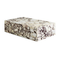 Plinth Low Soffbord 100x60 cm Calacatta Viola Marmor