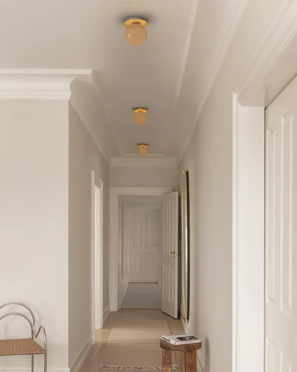 Liila 1 Væg-/Loftslampe 165 cm Guld / Honey