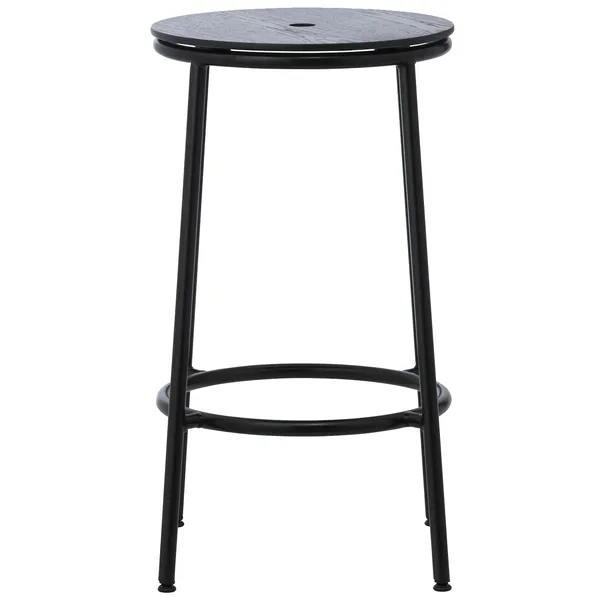 Circa Barstool 65 cm Black Steel Barstol Black Oak
