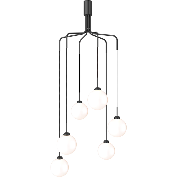 Apiales Cluster 6 Lysekrone Satin Black / Opal