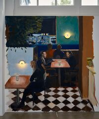 Trip Vegglampe Marmor Vinrød / Opal