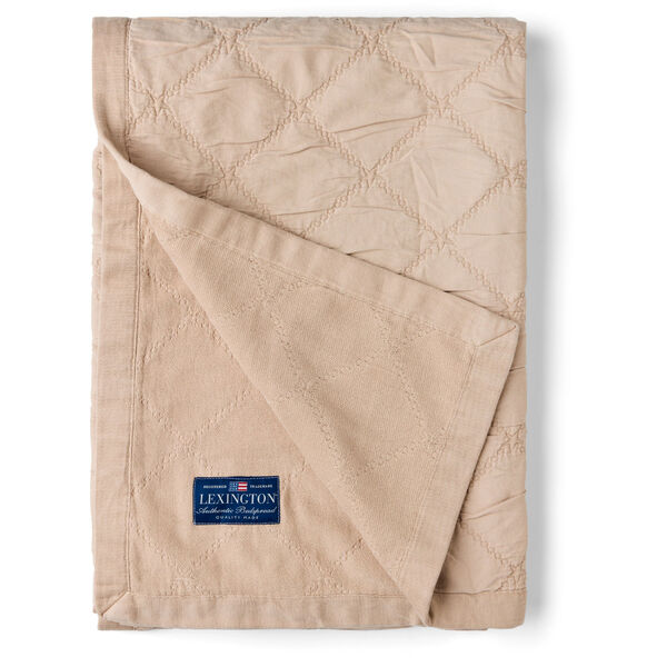 Signature Star Organic Cotton Quilted Sengeteppe 160x240 cm Beige